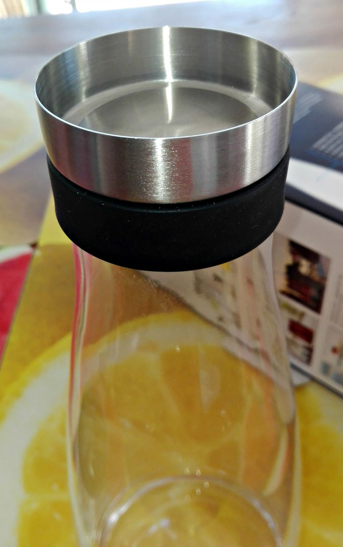 EMSA Flow Bottle Karaffe aus Glas mit Kühlakku im Test