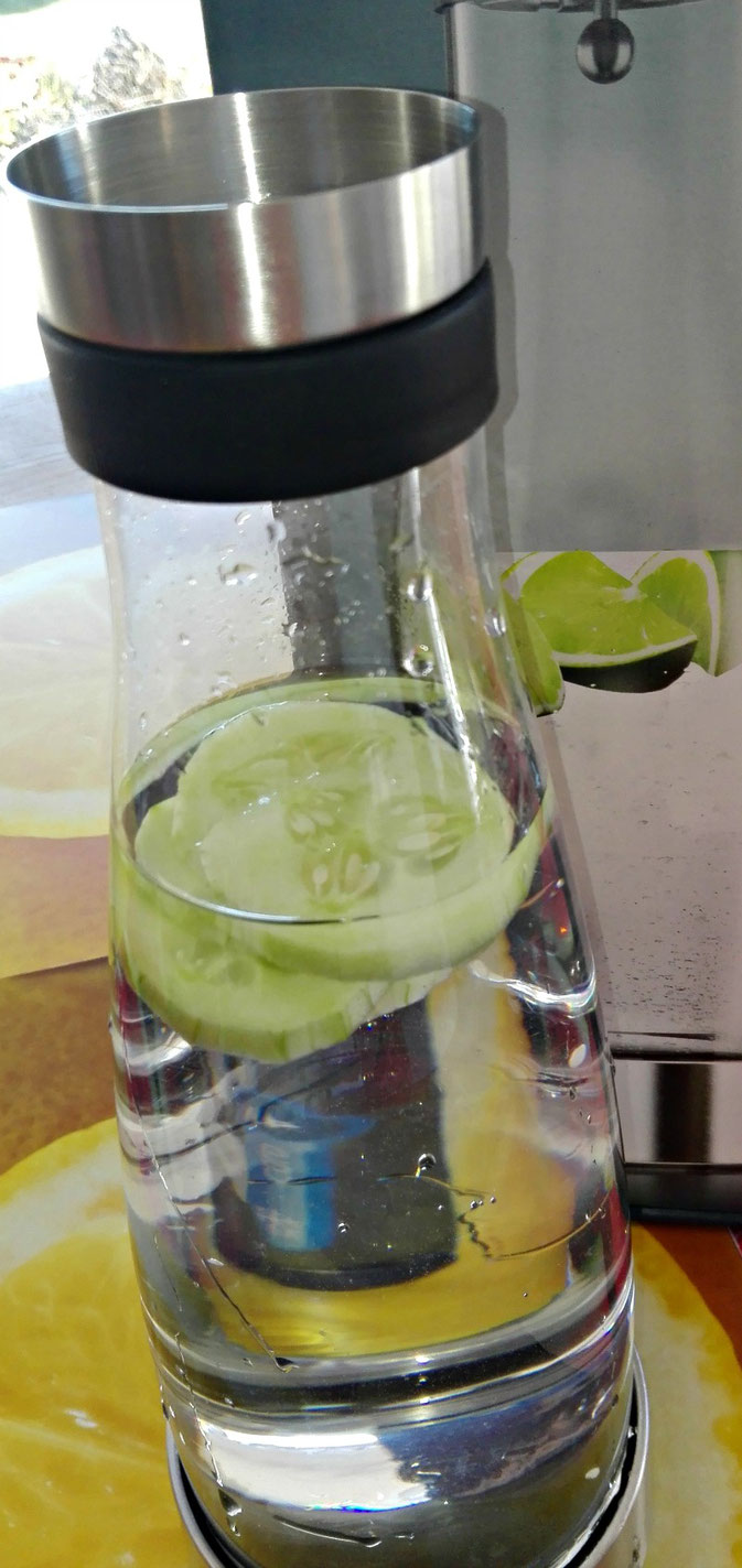 EMSA Flow Bottle Karaffe aus Glas mit Kühlakku im Test