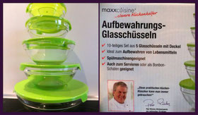 Produkttester gesucht: maxxcuisine Aufbewahrungs-Glasschüsseln (bis 30.04.14) 